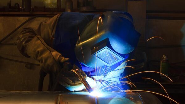Schweißer bei der Arbeit